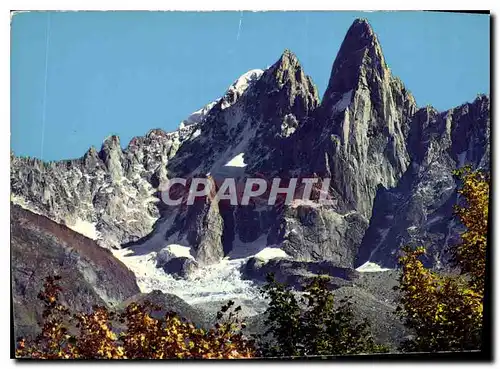Cartes postales moderne L'Aiguille Verte et l'Aiguille du Dru