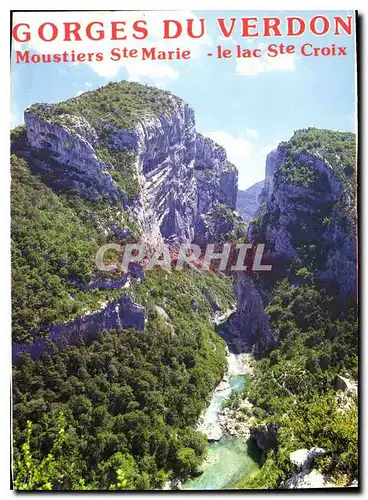 Cartes postales moderne Gorges du Verdon Moustiers Ste Marie le lac Ste Croix