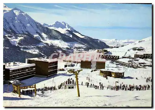 Cartes postales moderne Orcieres Merlette Telecabine de la Casse Blanche et le massif des Autanes