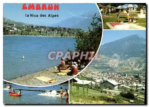 Moderne Karte Embrun la Nice des Alpes