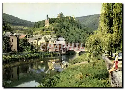 Cartes postales moderne Vianden L'Our et le Chateau
