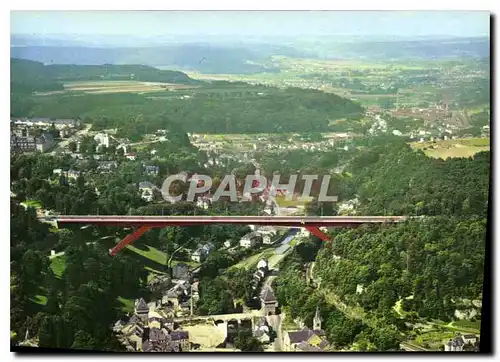 Cartes postales moderne Luxembourg Vue aerienne Pont Grande Duchesse Charlotte