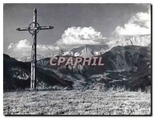 Moderne Karte Croix de St Nicolas de Veroce Alpes