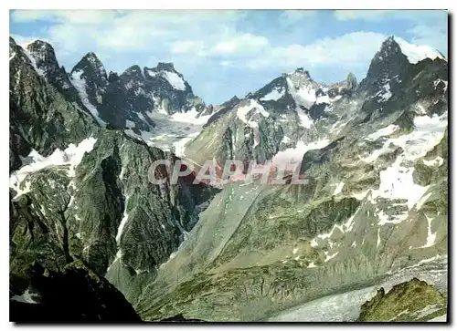 Moderne Karte Massif de l'Oisans Le Glacier Noir