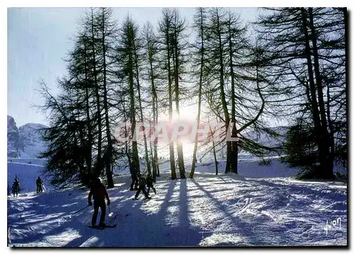 Cartes postales moderne Couleurs et Lumiere de France les Alpes Superdevouluy Hautes Alpes Les pistes Domaine du Soleil