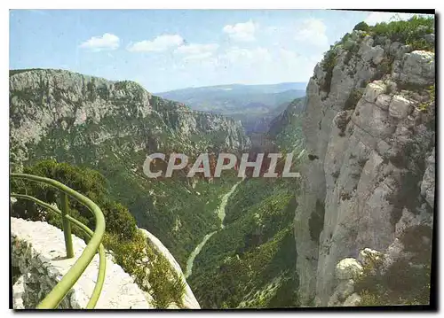 Moderne Karte Les Gorges du Verdon Var alpes de Haute Provence Un des les plus garndioses du monde