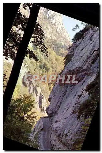 Moderne Karte Sur une Route des Alpes Vertige