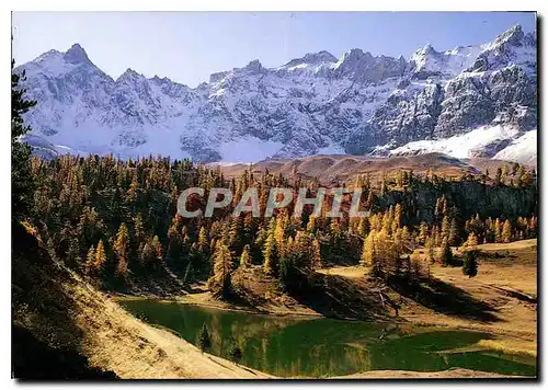 Moderne Karte Les Hautes Alpes Le Queyras Lac Miroir