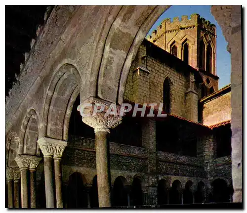 Cartes postales moderne Environs se Saint Girons Ariege La Cathedrale romane de Saint Bizier et le cloitre XII s