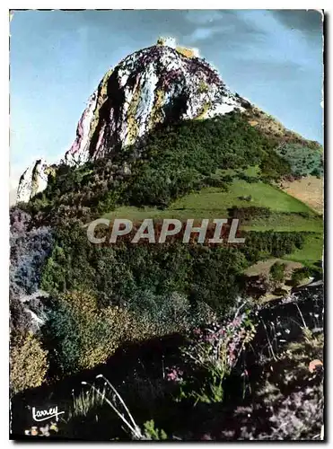 Moderne Karte Montsegur Ariege Le Chateau de Montsegur et son piton rocheux ou furent assieges les derniers Ca