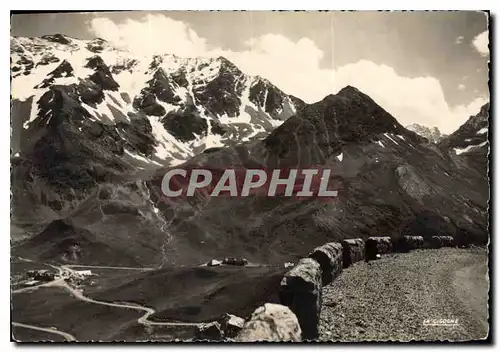 Moderne Karte Villar d'Arene Htes Alpes Col du Lautaret Route du Galibier et Glacier de l'homme