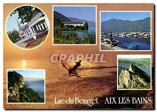 Cartes postales moderne Lac du Bourget Aix les Bains Ski nautique
