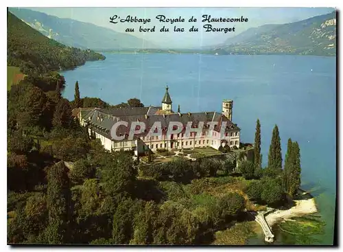 Moderne Karte L'Abbaye Royale de Hautecombe au bord du lac du Bourget