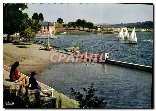 Moderne Karte La Correze Pittoresque Neuvic D'Ussel Regates sur le lac