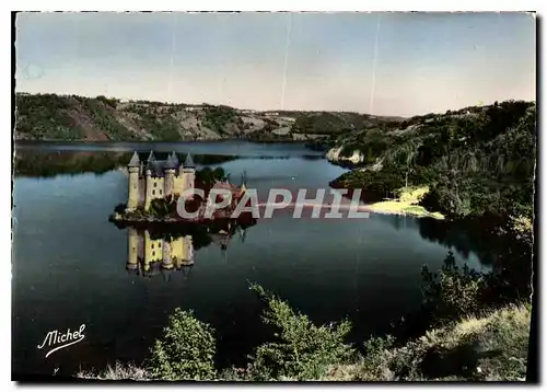 Moderne Karte Gorges de la Dorgogne Correze Canal Barrage de Bort les Orgues Chateau Forteresse de Val