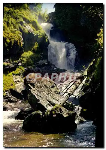 Moderne Karte Vallee de la Montane Gimel Correze Serle de cascades formant