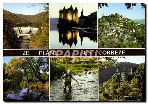 Moderne Karte Je Flane ent Correze