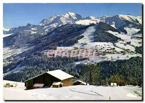 Moderne Karte Notre Dame de Bellecombe Savoie Vue panoramique