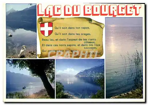 Moderne Karte Lac de Bourget