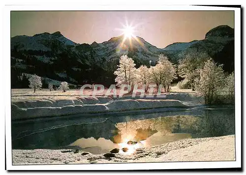 Cartes postales moderne Montagnes Coucher de soleil
