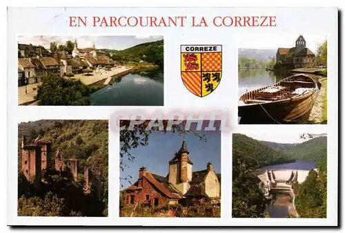 Moderne Karte En Parcourant la Correze