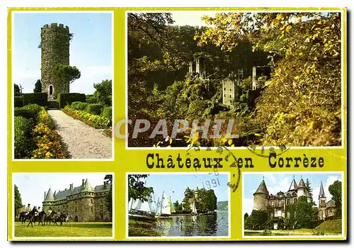 Moderne Karte Chateaux En Correze