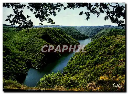 Moderne Karte Les gorges de la Gorgogne le site de St Nazaire