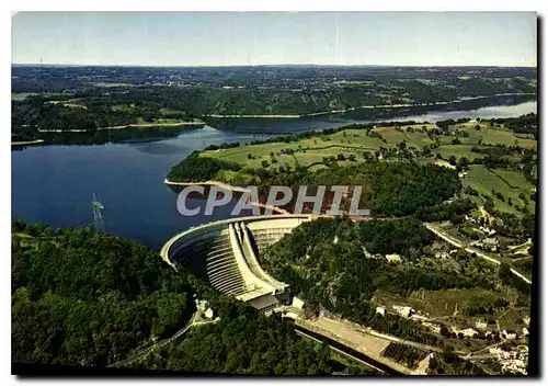 Moderne Karte Bort les Orgues Le Barrage