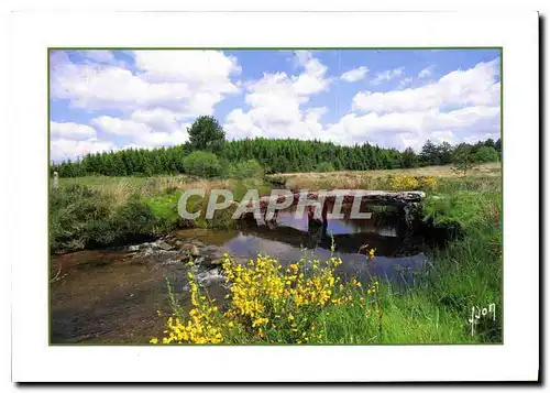 Moderne Karte Couleurs et Lumiere de France Plateau de Millevaches Correze Petit pont de Pierre