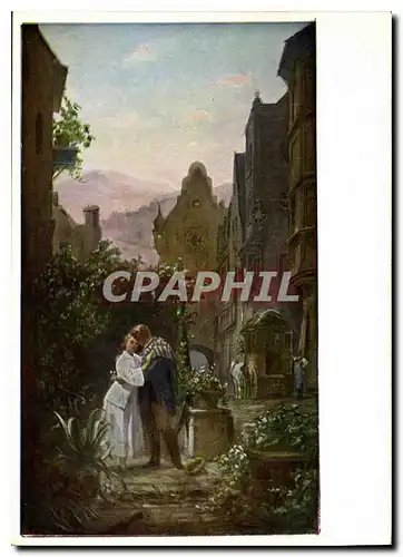 Cartes postales moderne Carl Spitzweg 1808 1885 Der Abschied Les adieux Fare well
