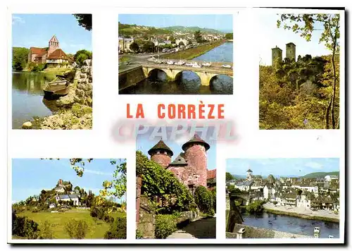 Moderne Karte La Correze