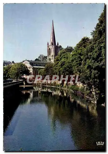 Moderne Karte Correze Pittoresque Tulle L'eglise les bords de la Correze