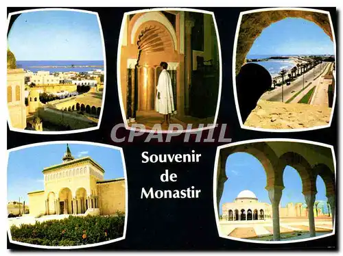 Moderne Karte Souvenir de Monastir