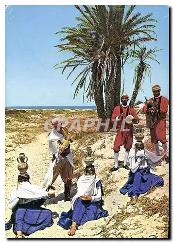 Cartes postales moderne Tunisie Un groupe folklorique