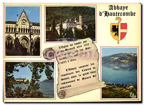 Cartes postales moderne Abbaye d'Hautecombe Savoie La facade de l'eglise