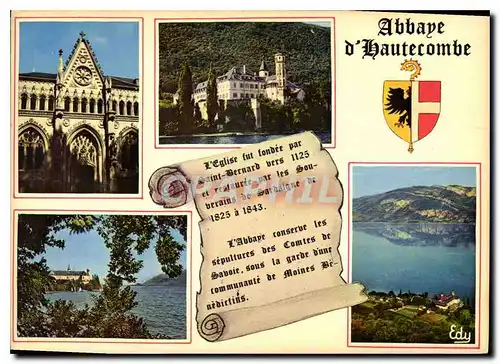 Cartes postales moderne Abbaye d'Hautecombe Savoie La facade de l'eglise
