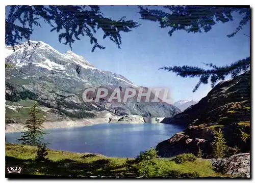 Moderne Karte Barrage de Tignes Le Dome de la Sache