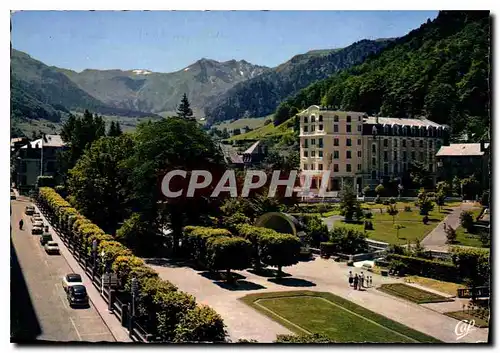 Moderne Karte Le Mont Dore Vue generale et le Sancy