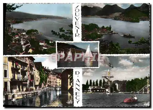 Cartes postales moderne Souvenir d'Annecy Vieux quartiers La plage d'Annecy