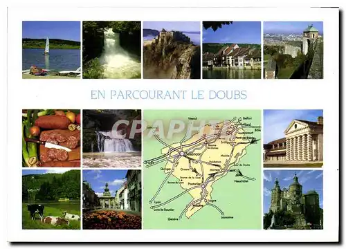 Cartes postales moderne En Parcourant le Doubs