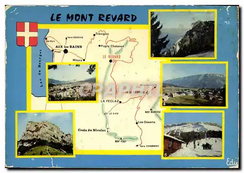 Moderne Karte Le Mont Revard