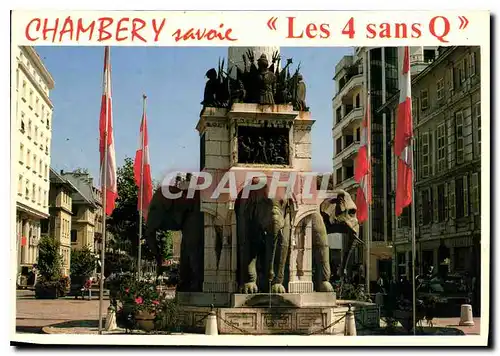 Cartes postales moderne Chambery savoie La Fontaine des Elephants