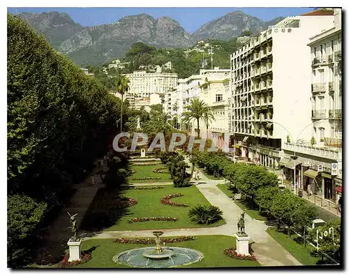 Moderne Karte La Cote d'Azur Menton Alpes Maritimes