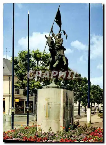 Moderne Karte Compiegne Oise Statue de Jeanne d'Arc