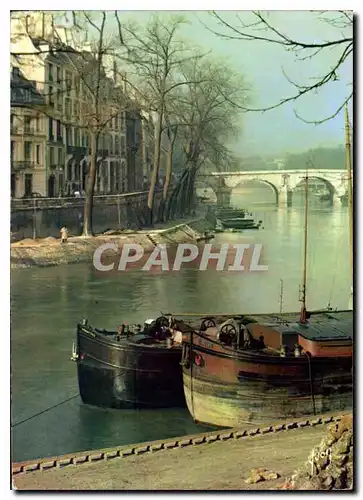 Cartes postales moderne Couleurs et Lumiere de France Paris L'Ile Saint Louis Bateaux