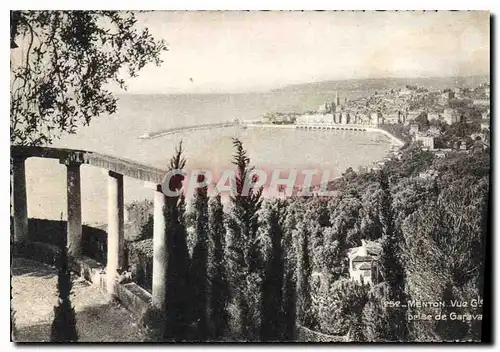 Cartes postales moderne Menton Vue generale prise de Garavan