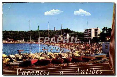 Cartes postales moderne Vacances a Antibes Bateaux