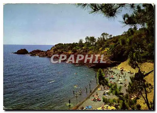 Moderne Karte La Corniche d'Or entre le Trayas et Saint Raphael Une Calanque aux Rochers Rouges