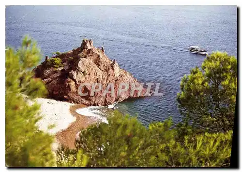 Moderne Karte L'Esterel Alpes Maritimes Rochers rouges et pins maritimes