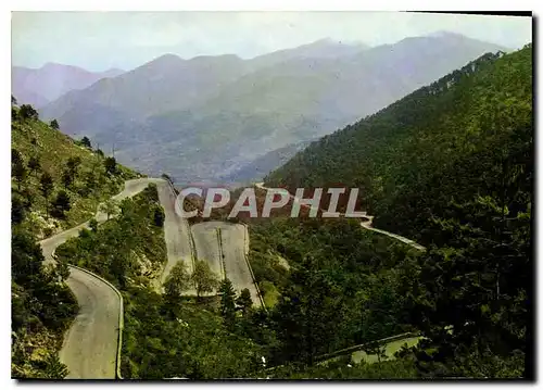 Cartes postales moderne Paysages de France Col de Braus Alpes Maritimes Les Lacets entre Sospel et l'Escarene